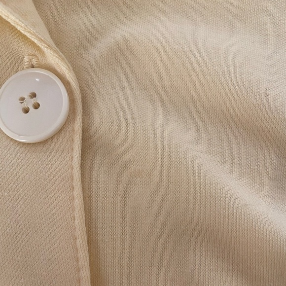 Vintage Women’s Butter Yellow Button-Up Dress 60s Union Tag Made in the USA 12 - Picture 7 of 7